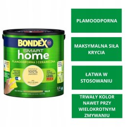 Farba ceramiczna ścienna Bondex 2,5L Żółty aż miło mat