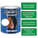KOROSTYL - Farba na metal 3w1 - Bezpośrednio na Rdzę Biały RAL 9010 0.7L