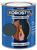 KOROSTYL - Farba na metal 3w1- Bezpośrednio na Rdzę Grafitowy 0.7L