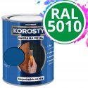 KOROSTYL - Farba na metal 3w1 - Bezpośrednio na Rdzę Niebieski RAL 5010 0.7L