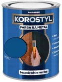 KOROSTYL - Farba na metal 3w1 - Bezpośrednio na Rdzę Niebieski RAL 5010 0.7L