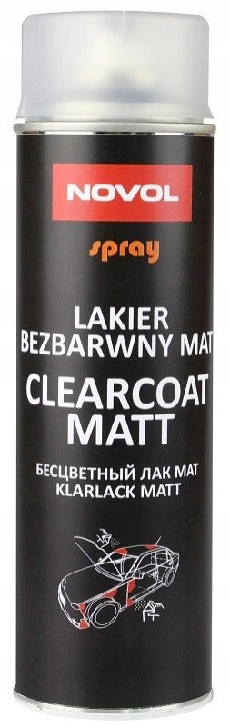 Lakier Bezbarwny Matowy Clearcoat 500ml - Novol