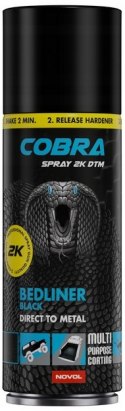 Powłoka Ochronna Novol Cobra Spray 2K DTM Black