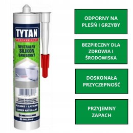 Silikon sanitarny Tytan Professional biały 310 ml