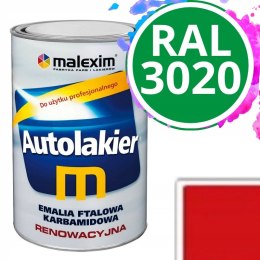 Farba renowacyjna Autolakier RAL 3020 Czerwony Sygnałowy 0.7L Malexim