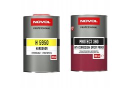 Podkład epoksydowy antykorozyjny Protect 360 Novol 0.8L Szary + utwardzacz 0.8L