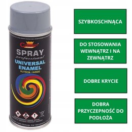 Farba uniwersalna Spray 0.4L Champion RAL 7001