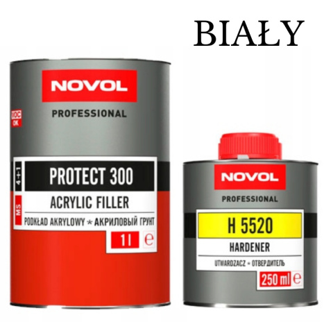 Podkład akrylowy Novol Protect 300 Biały 1L + utwardzacz