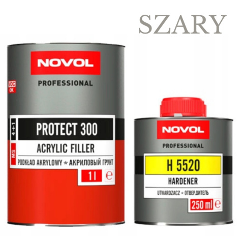 Podkład akrylowy Novol Protect 300 Szary 1L + utwardzacz