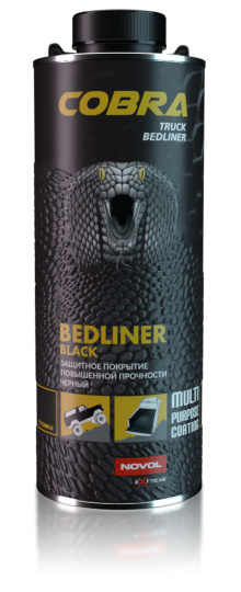 Powłoka ochronna Novol Cobra Bedliner Czarna 600 ml + utwardzacz