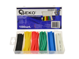 Zestaw rurek termokurczliwych kolorowych 100 sztuk Geko G02823