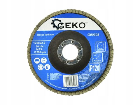 Tarcza listkowa Geko G00308 125 mm P120